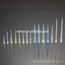 Embouts de pipette en plastique 10ul / 200ul / 1000ul